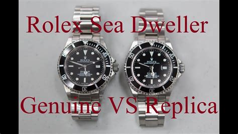 fake vs real rolex sea dweller|how to tell genuine rolex.